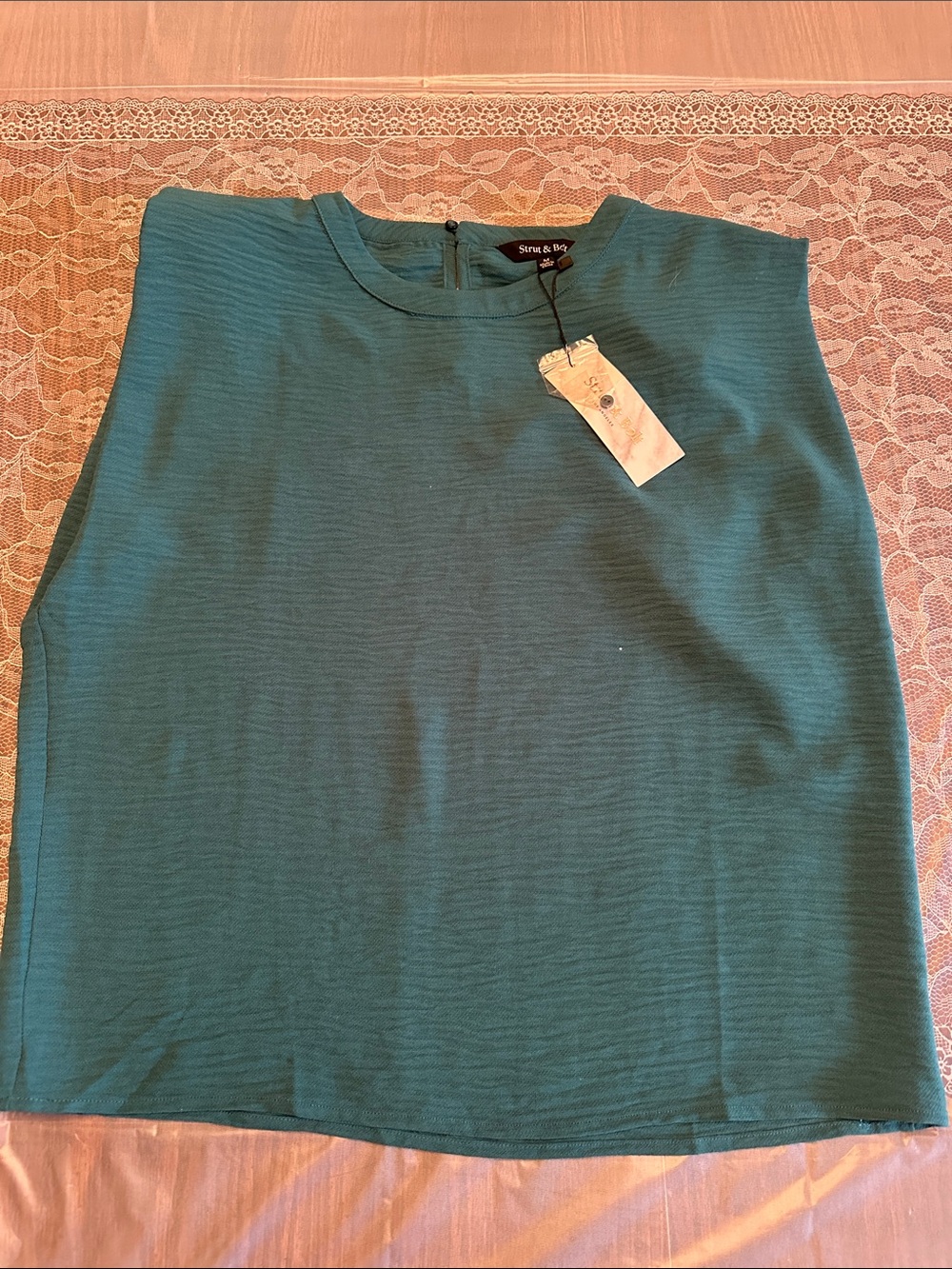 Strut and Bolt NWT Women's Teal Sleeveless Top